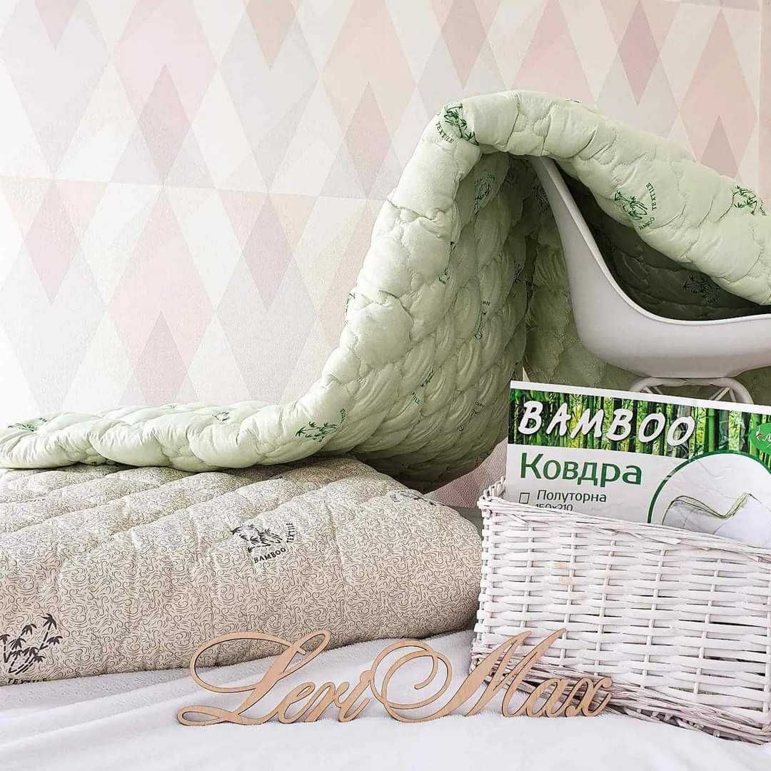 Комплект! Бамбукова ковдра + подушка бамбук одеяло