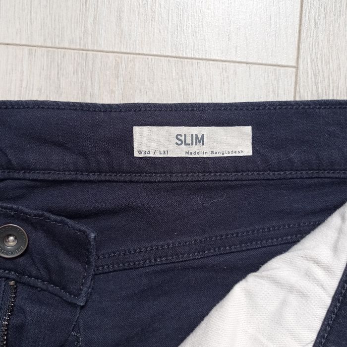 Spodnie męskie granatowe L