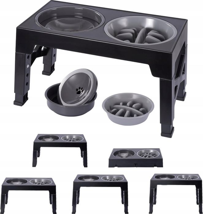 MISKA DLA PSA PODWYŻSZONA Z FUNKCJĄ powolnego karmienia regulacja wyso