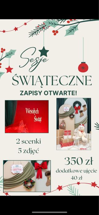 Fotograficzne sesje świąteczne w Kuźni Raciborskiej