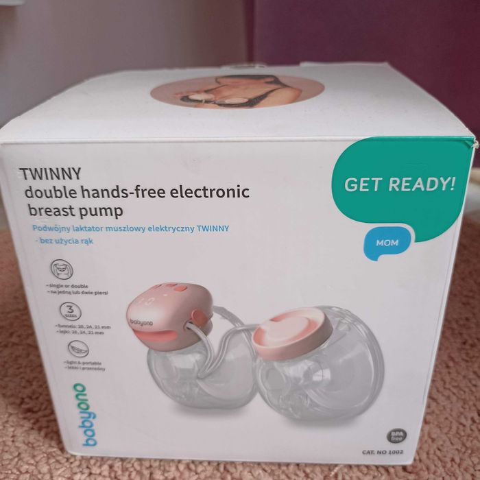 Подвійний акумуляторний молоковідсмоктувач  (Вільні руки) BabyOno