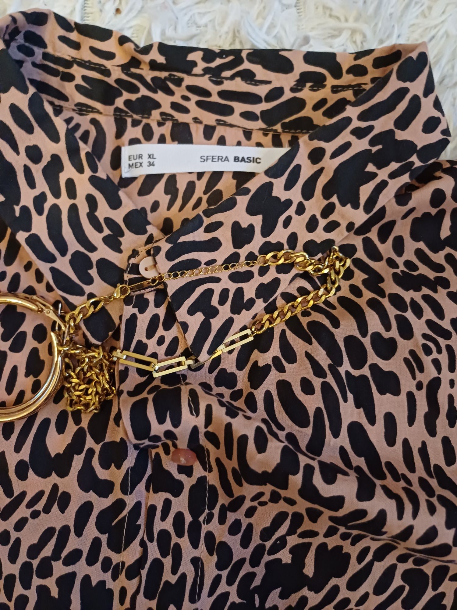 Продам рубашка принт леопард