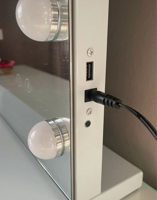 Lustro do makijażu LED w stylu Hollywood 800x580mm