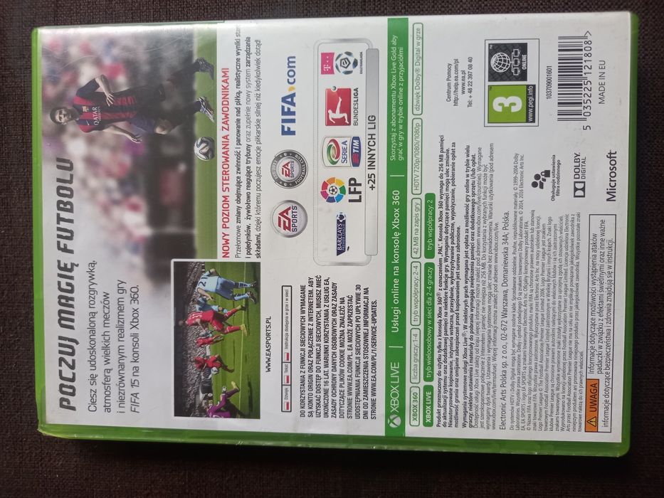 Gra Fifa 15 na konsolę xbox 360 polska wersja!