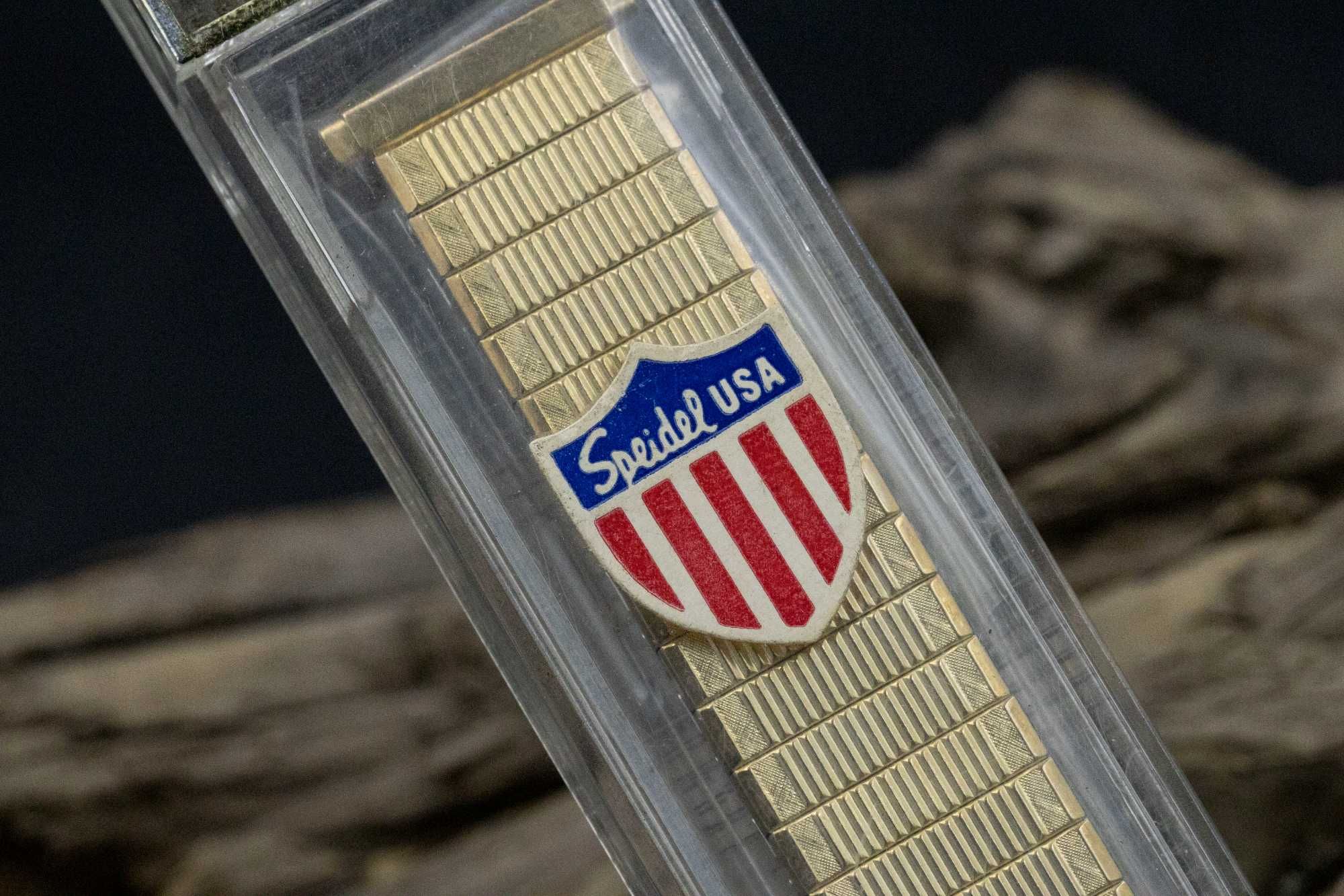 Bransoletka Speidel USA Vintage Unikatowa Stylowa od 16 do 18 mm 70's