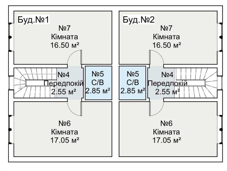 Продаж готових дуплексів в Бучі поблизу школи та Жд
