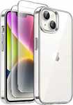 Etui iPhone 14 Plus 6,7 Cala x2 Szkło Hartowane JETech 3 w 1 Przezrocz