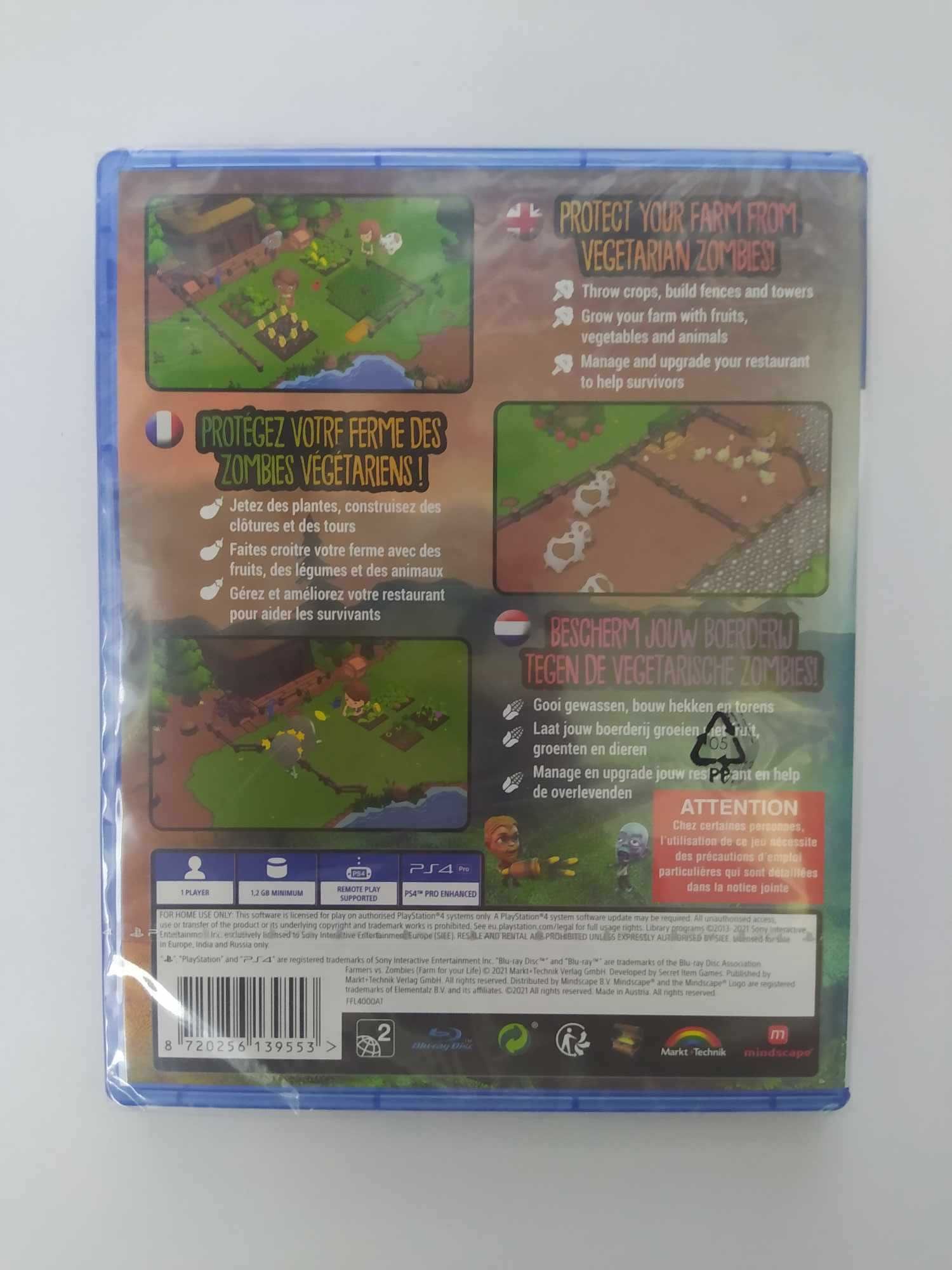 NOWA FARMERS VS ZOMBIES PS4 Angielska wersja gry