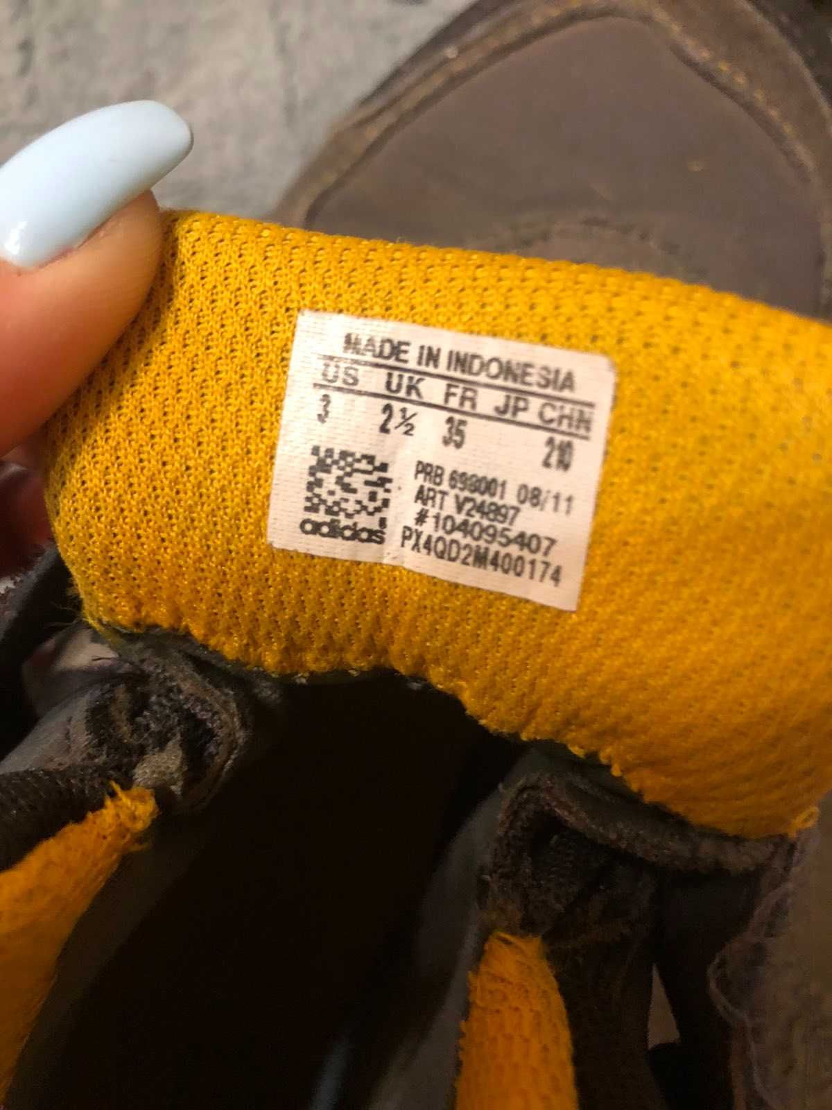 Sneakersy wysokie buty adidas dla chłopca 35