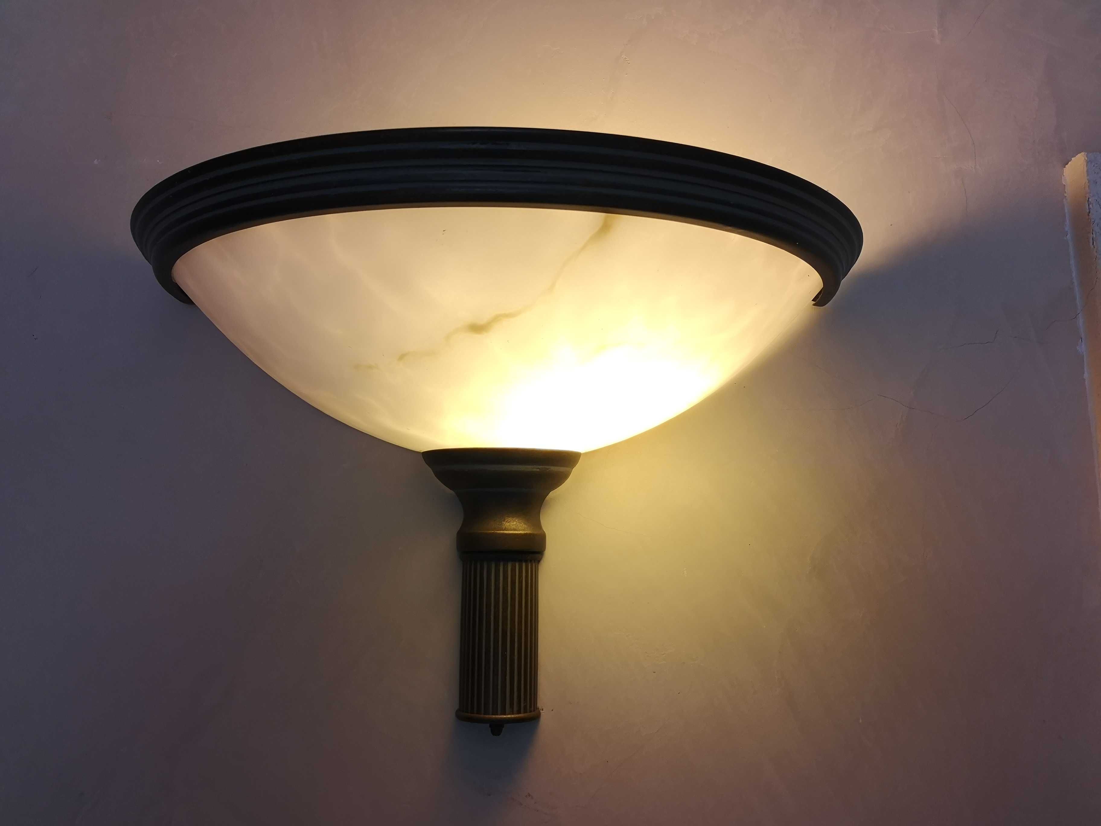 Lampa wisząca kinkiet mosiężny