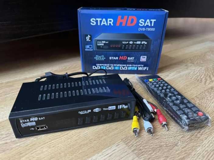 Приставка тюнер Star HD Sat T2 DVB-T8000 new