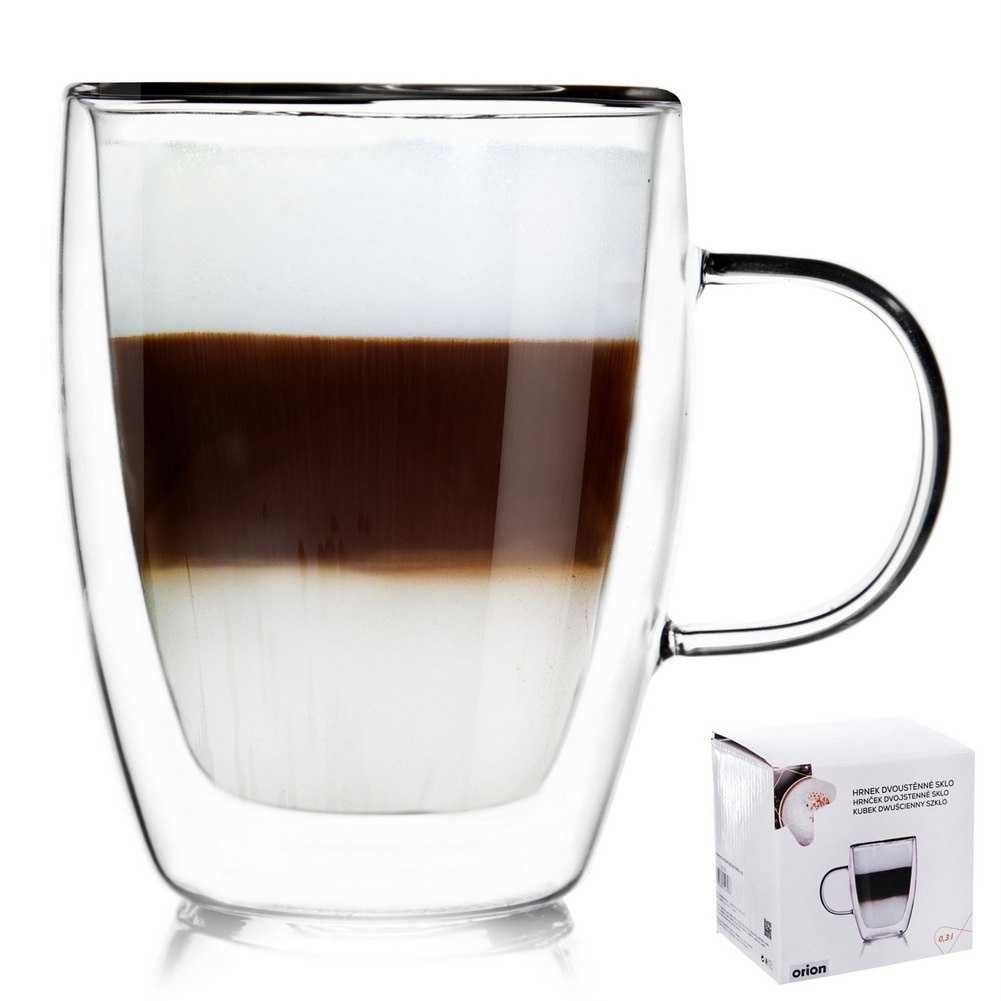 Szklanka termiczna 300ml z podwójną ścianką do latte kawy kubek