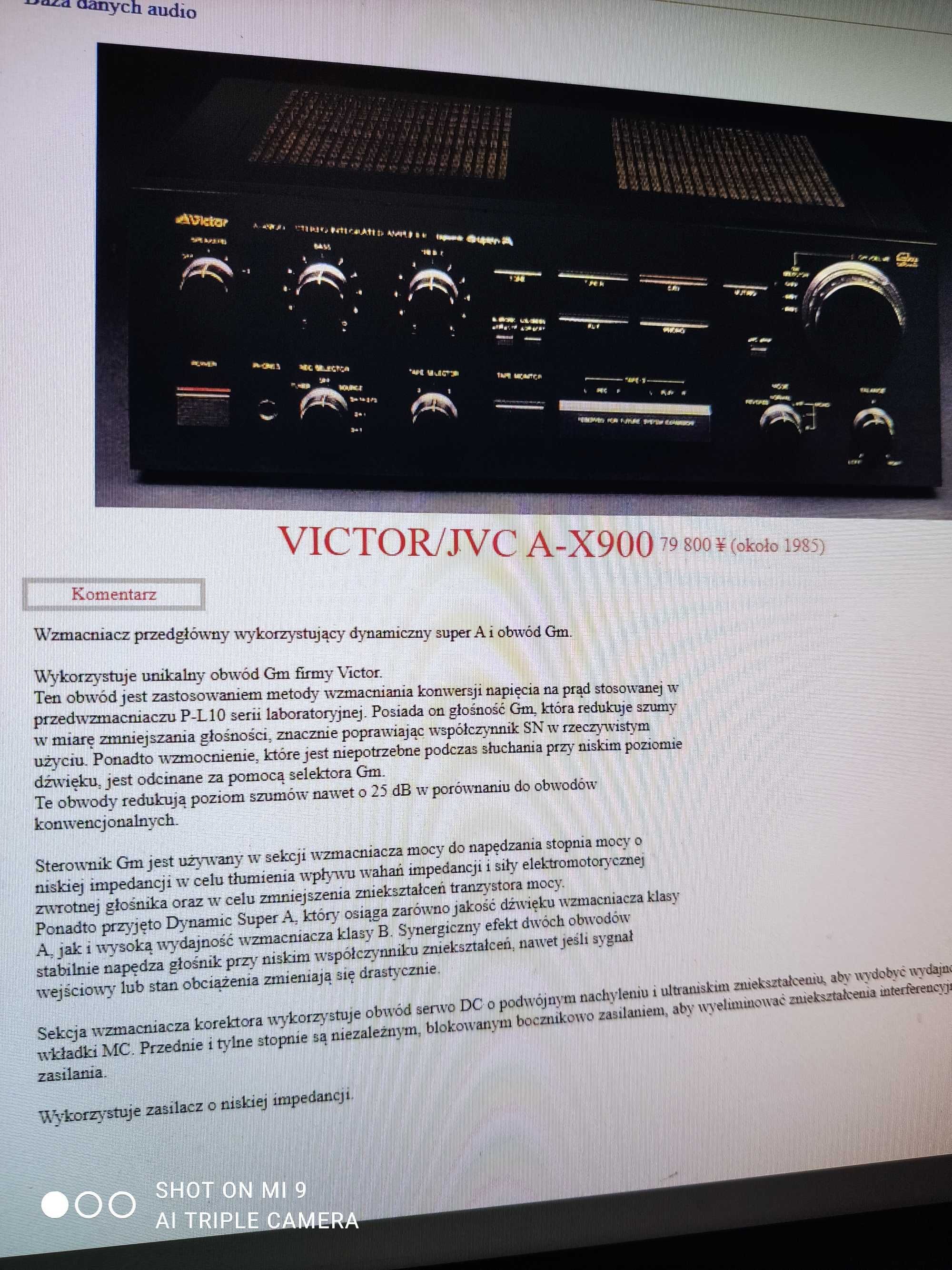 jvc a-x900 wzmacniacz