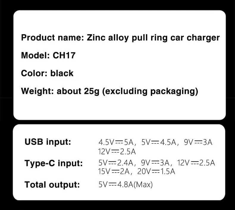 Автомобільний зарядний пристрій PD + USB 30W