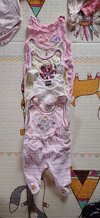 Wyprawka dla dziewczynki rozmiar 62, 48 sztuk