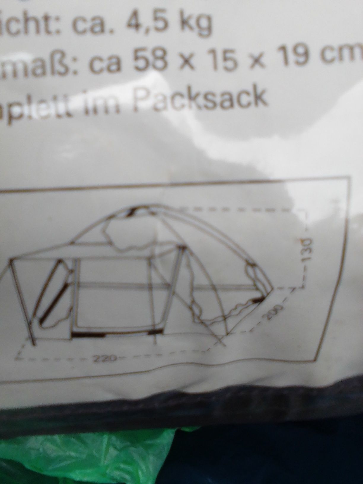 Namiot z podwójnym dachem, 3 osobowy
