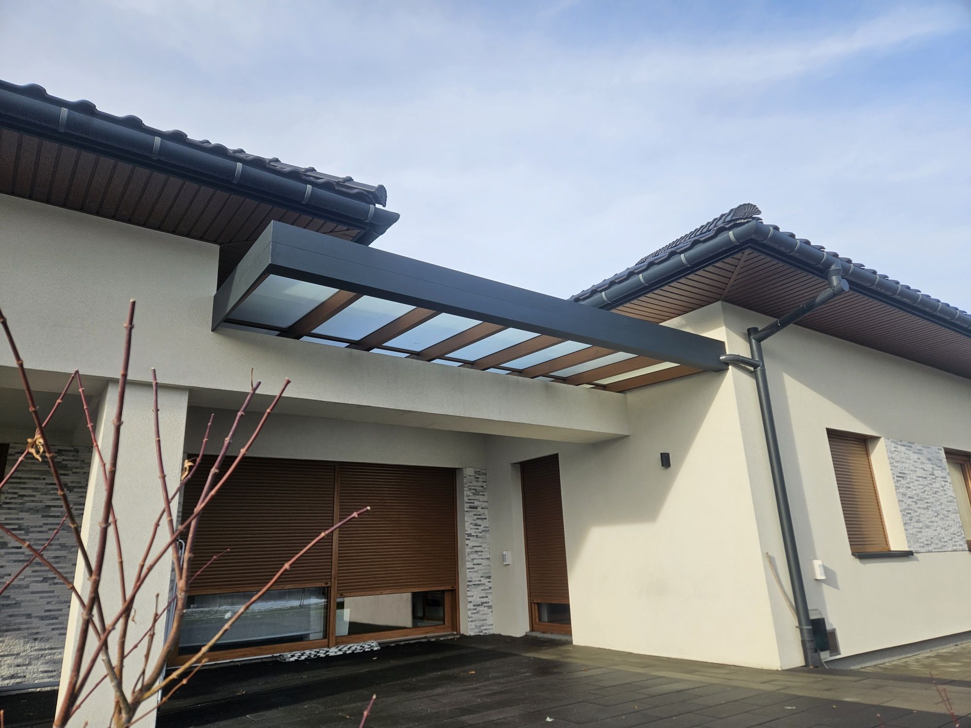 Zadaszenie tarasu, pergola, ogród zimowy, szklany, patio, oranżeria