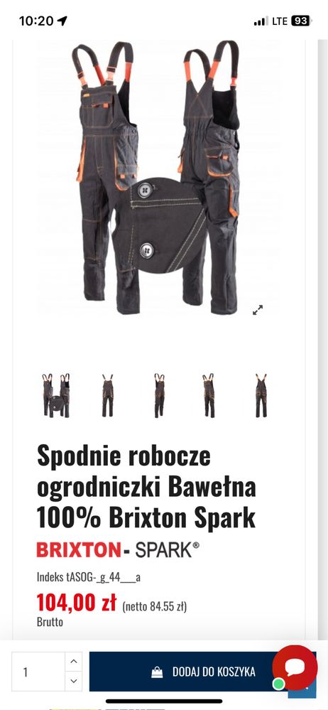 Zestaw spodnie bluza buty robocze