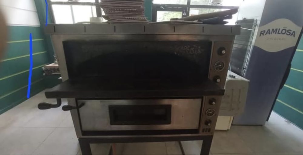 Piec do pizzy, Dwukomorowy, Pizza do ogrodu do malej gastronomi,