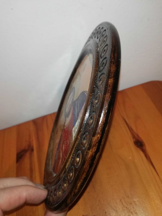 Ikona w drewnianej ramie - Nowa