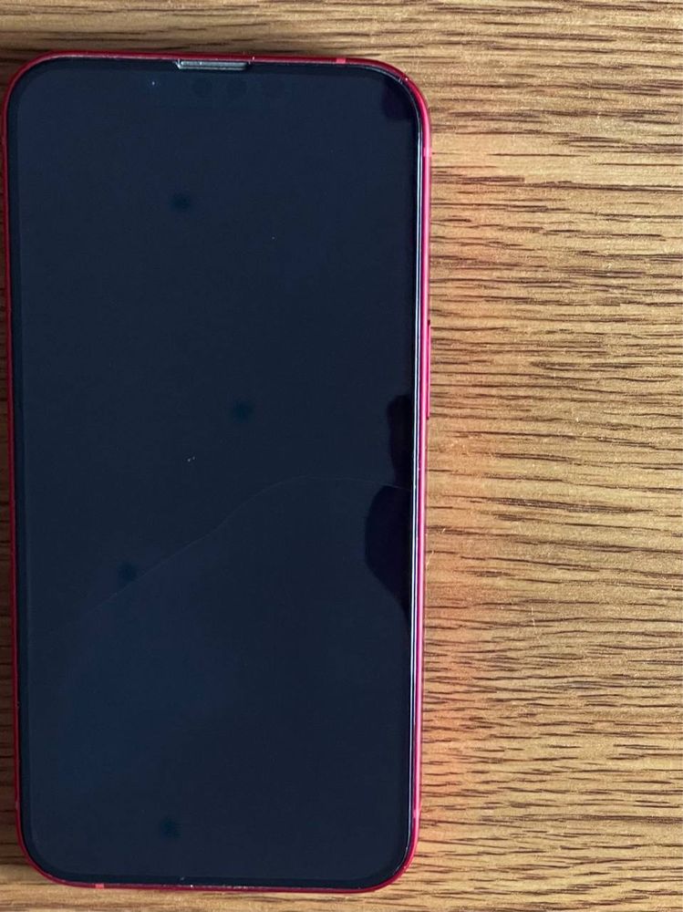 13 iphone, 128 red