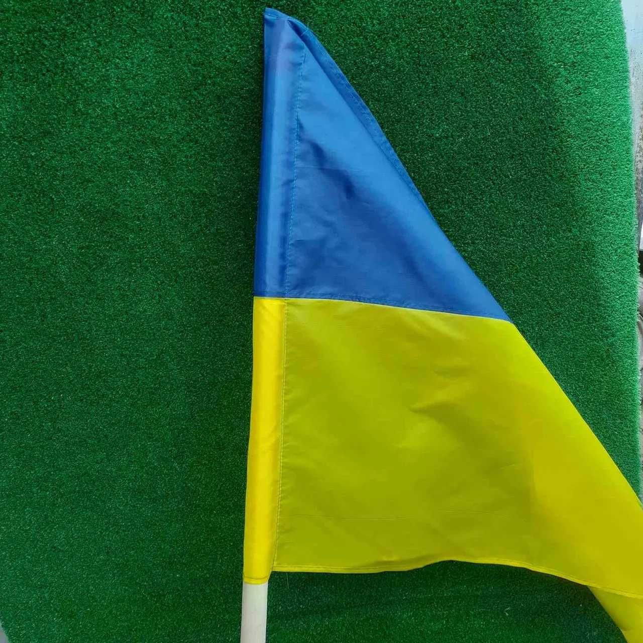 Прапор України флаг Ураины 90см на 150см нейлон карман