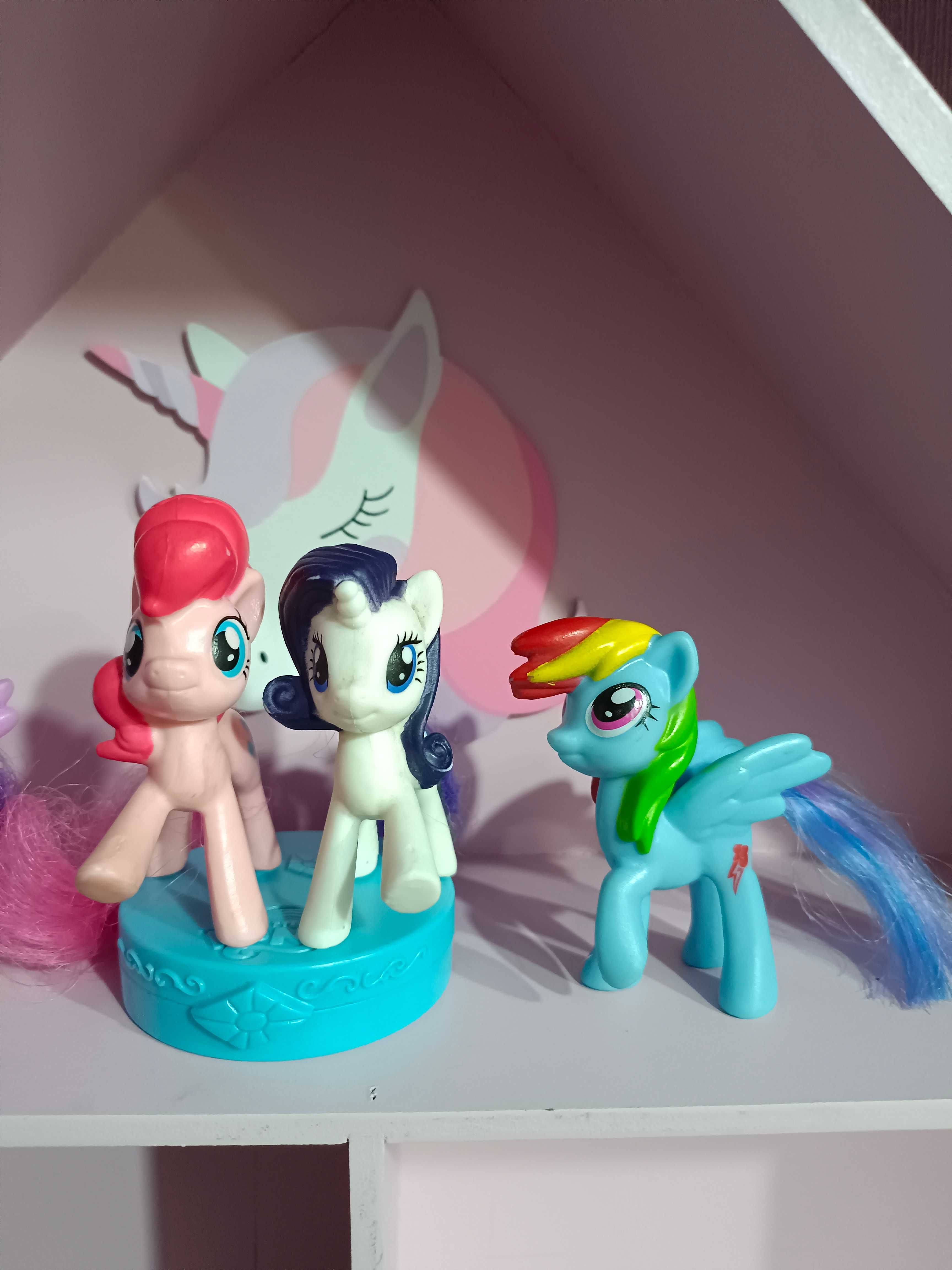 My Little Pony zestaw 4 szt  lusterko McDonald's G4 figurka MLP