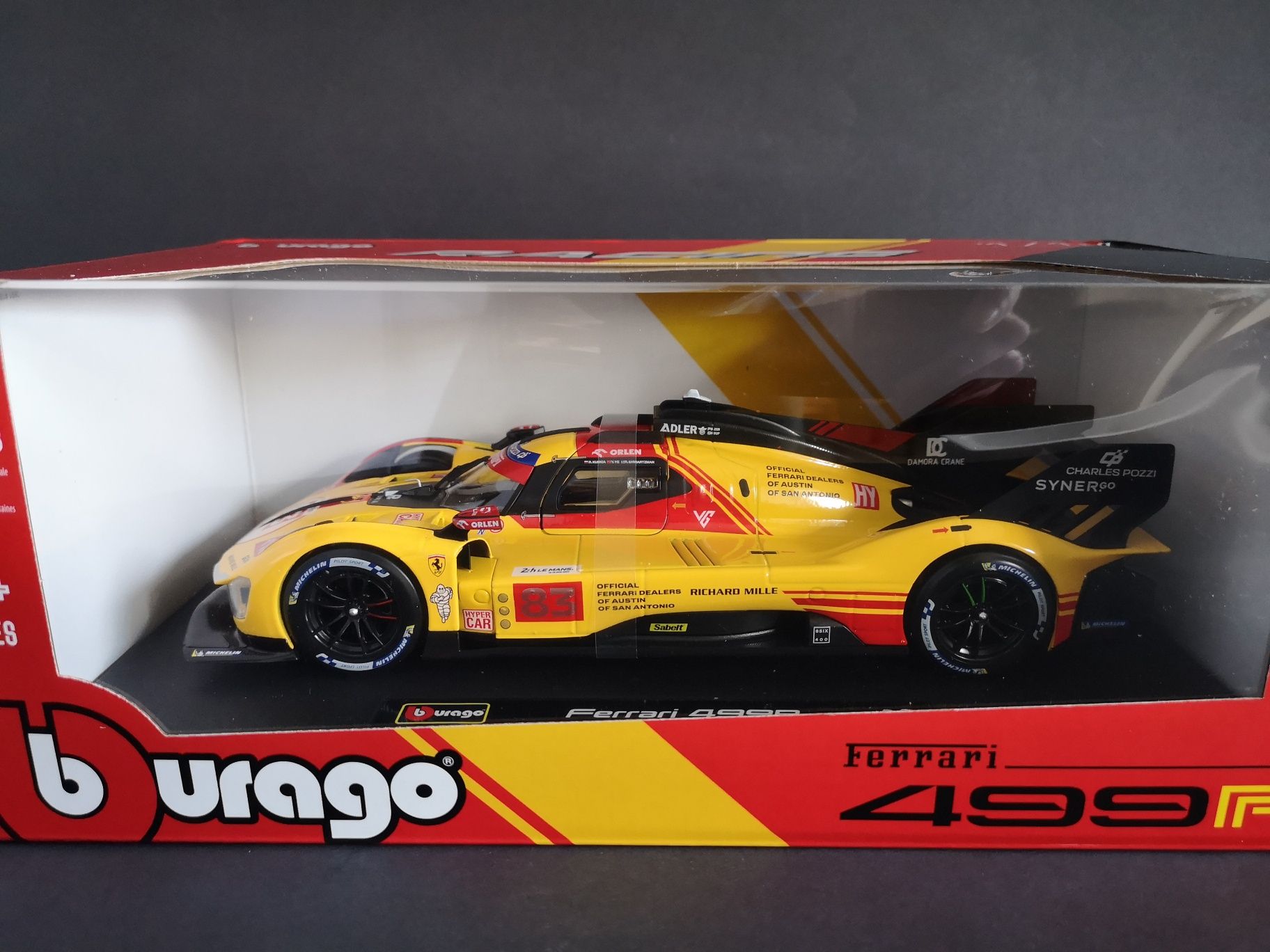 Ferrari 499P #83 24h Le Mans 2024 Robert Kubica Bburago 1:18