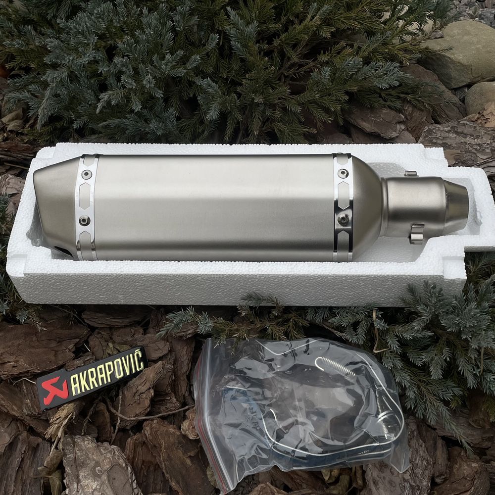 + Подарунок! Прямоток на мотоцикл Akrapovic