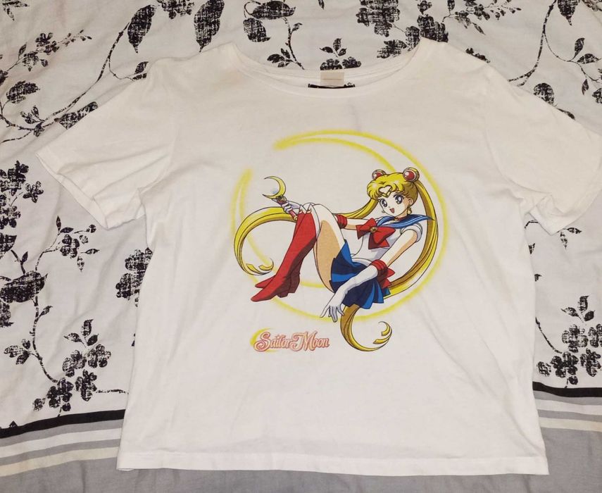 Biała koszulka Sailor Moon