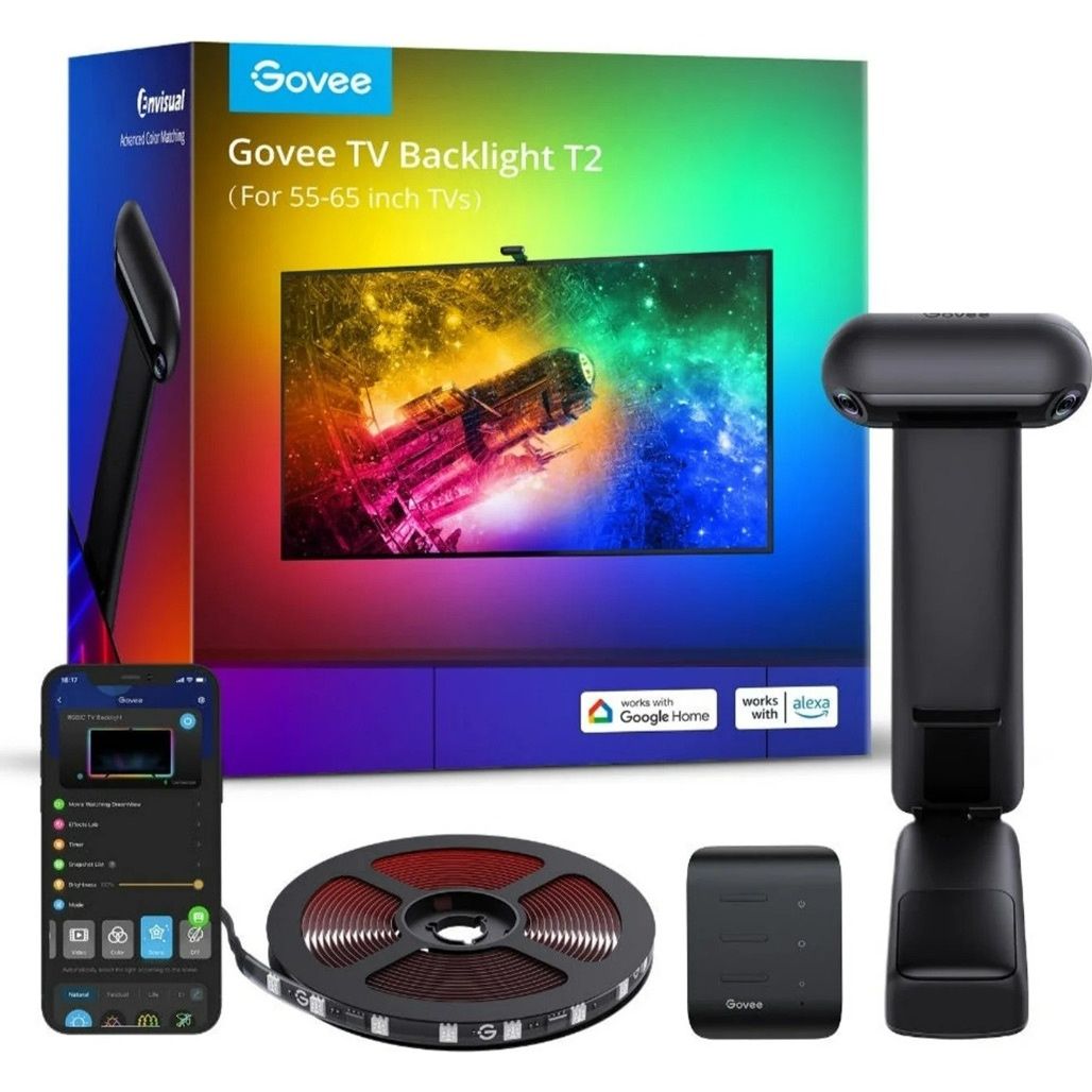 Нова Govee H605C Envisual TV Backlight T2 with Dual Cameras 55-65" RGB