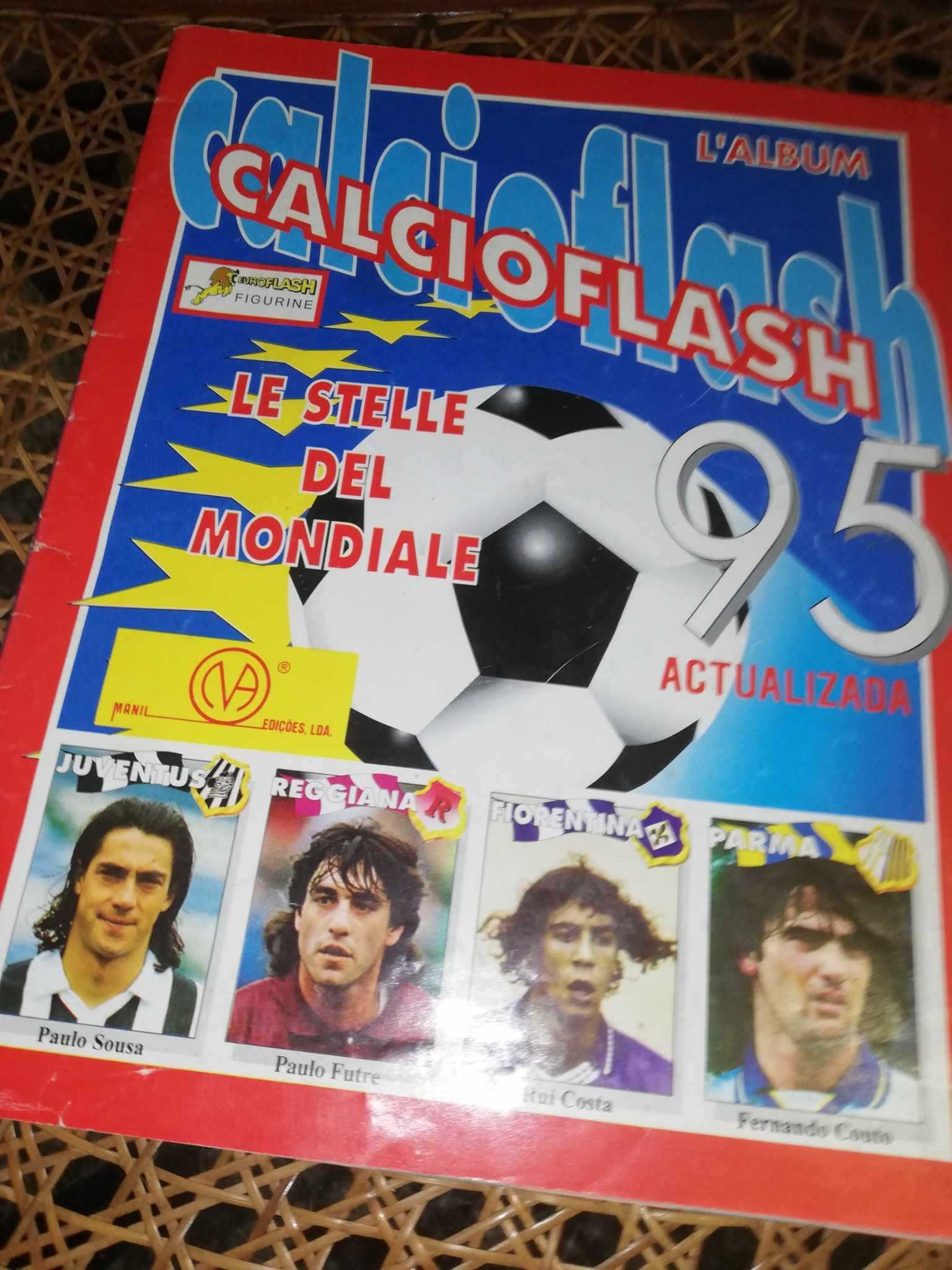 Cadernetas de futebol incompletas (anos 1995 e 1996)