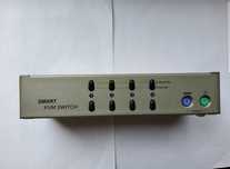 KVM switch CAS471 4 / 1 (клавиатураPS / 2+мышьPS / 2+VGA15M)