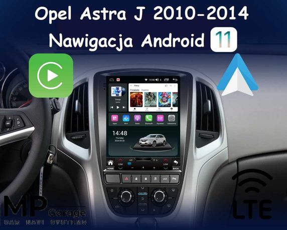 Radio Android Opel Astra J "Tesla Style" 4/64  AndroidAuto/CarPlay