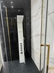 Panel prysznicowy Kaskada Led Corsan termostat biały - 1150 zł