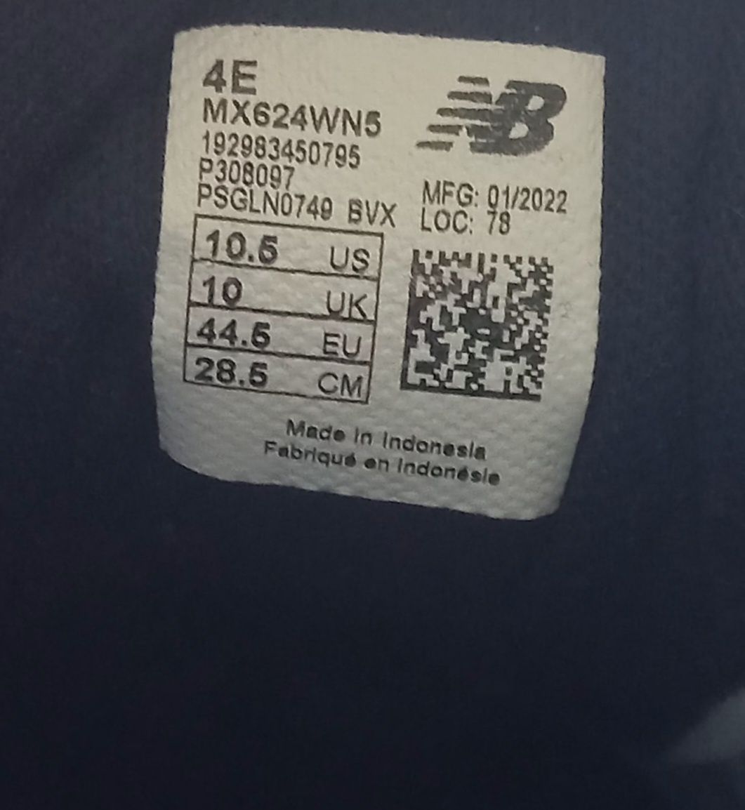 New Balance 624v5, p. 44,5