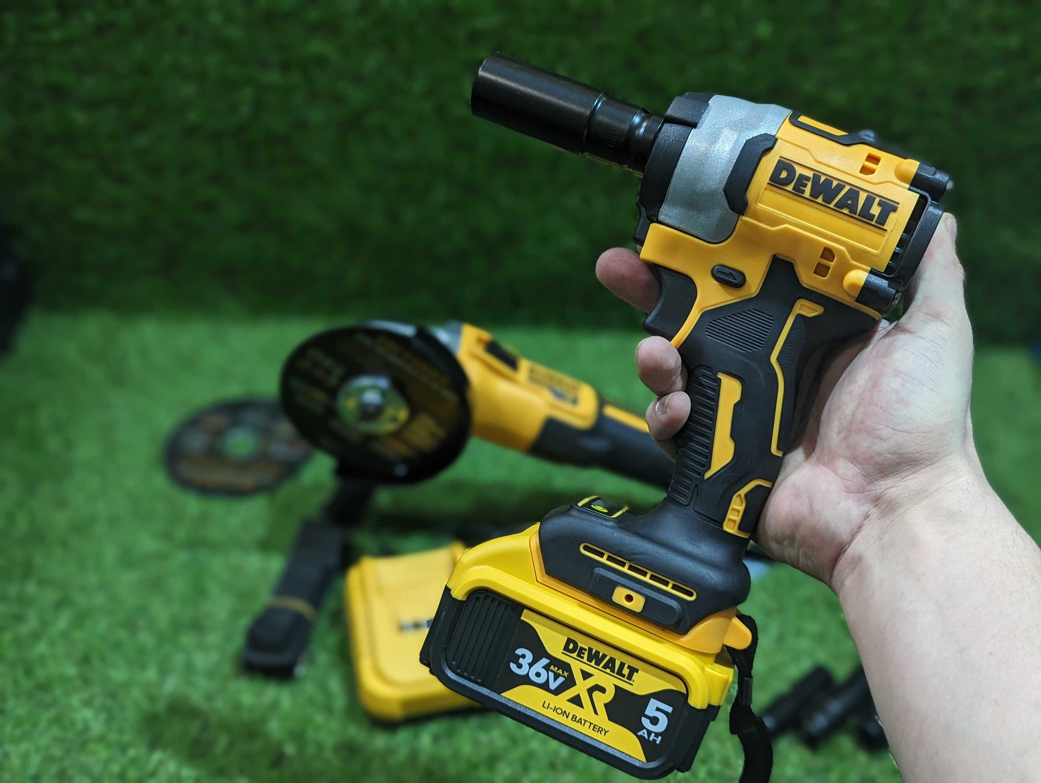 2в1 Болгарка DeWALT DCG 405P2 36V Гайковерт акумуляторний Девольт