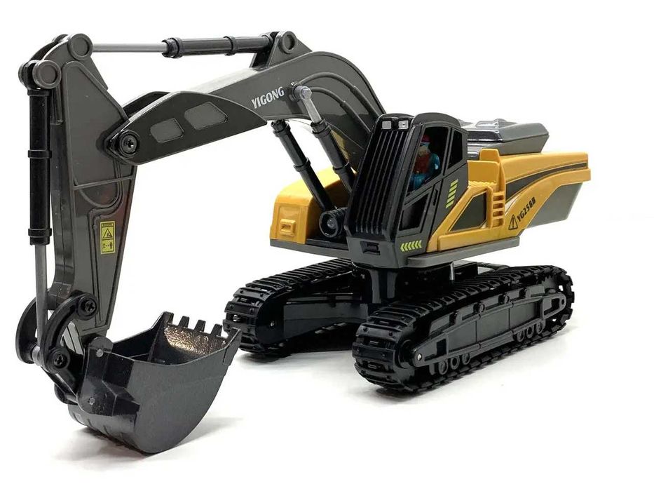 Екскаватор гусеничний на р/к зі звуком Жовто-чорний (ВС1049) Розд/Дроп