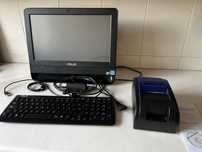 POS máquina registadora ASUS+teclado+caixa registadora+impressora