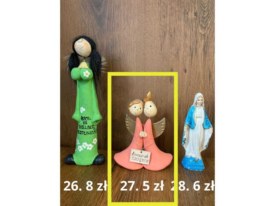 Aniołki, różne wielkości i materiały