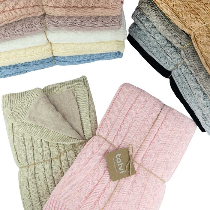 Плед дитячий Talvi Косичка утеплений 75*75см