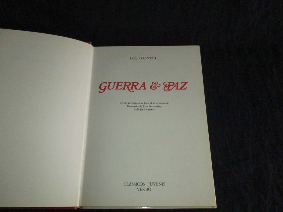 Livro Guerra e Paz Tolstoi Verbo juvenil 1973
