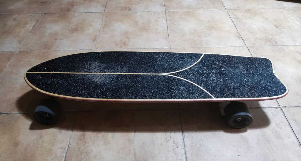 Skate Longoard Fish 500 Preto