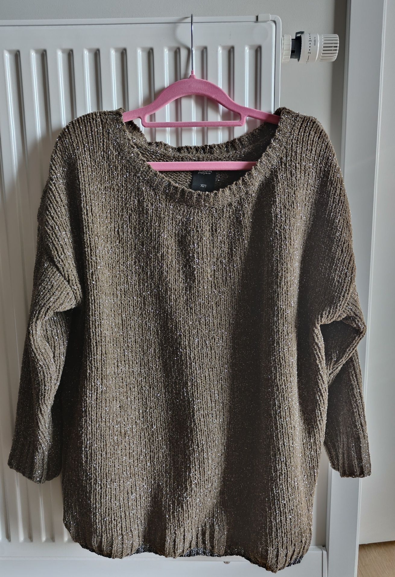 Sweter musztardowy oversize