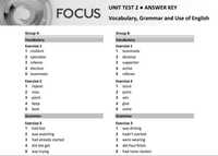 Focus 3 second edition Unit test відповіді гдз