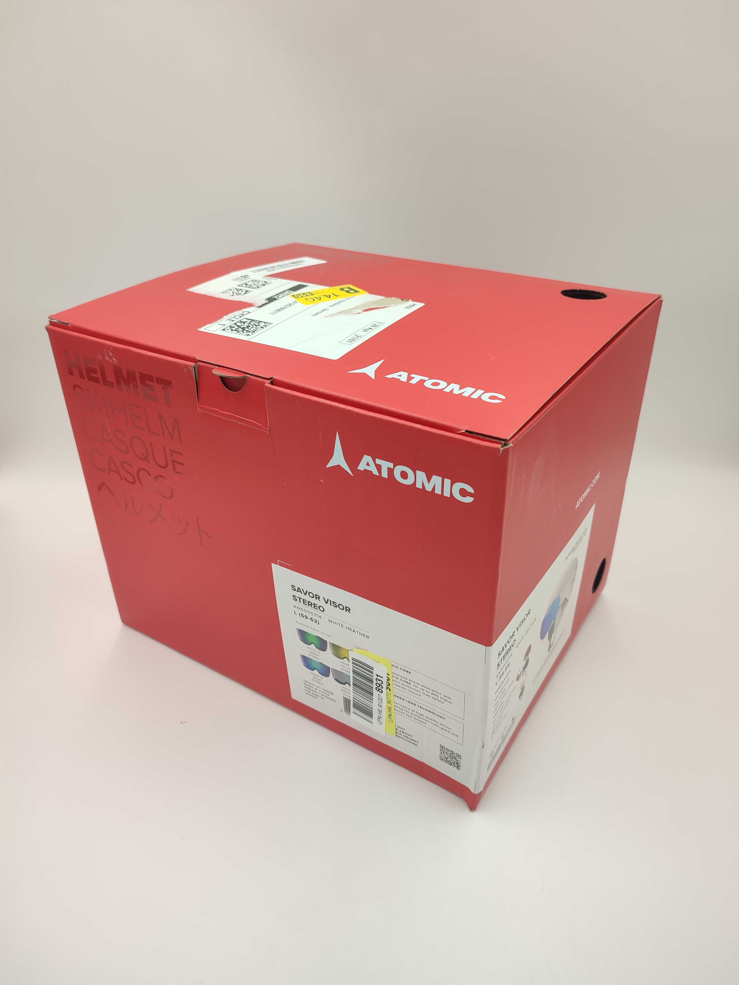 Kask narciarski ATOMIC SAVOR VISOR STEREO Biały Rozmiar L 59-63cm
