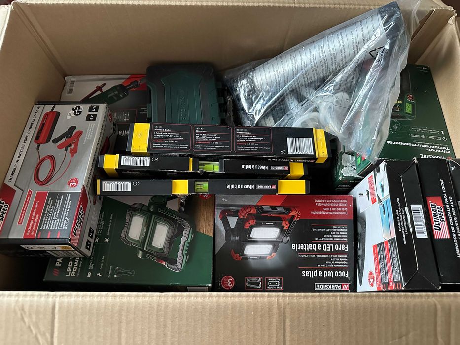 MYSTERY BOX Lidl Parkside Karton zwroty nowe produkty w 100% kat A