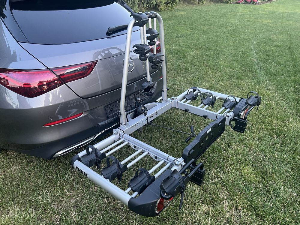 THULE 903 + adapter 9022 3/4 rowery składany bagażnik rowerowy na hak