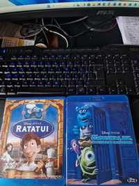 Filmes Ratatui e Monsters Inc em bluray