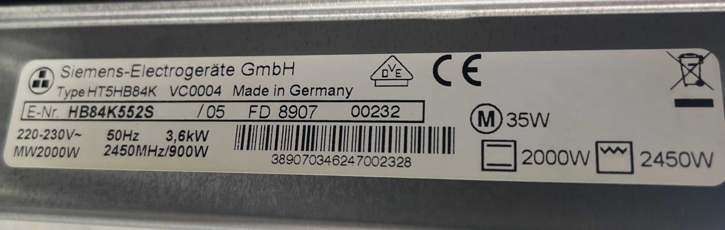 Духовка з мікрохвильовкою 2в1 Siemens 45х60см Made in Germany ідеальна